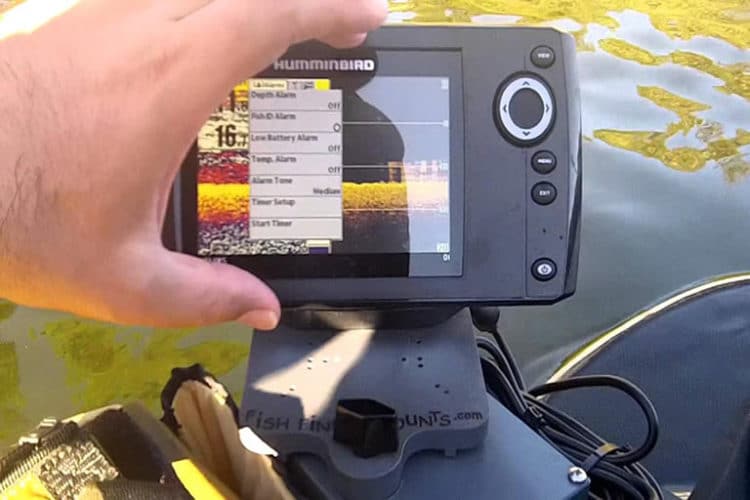 fish finder with no holes jon boat fishing, aluminum